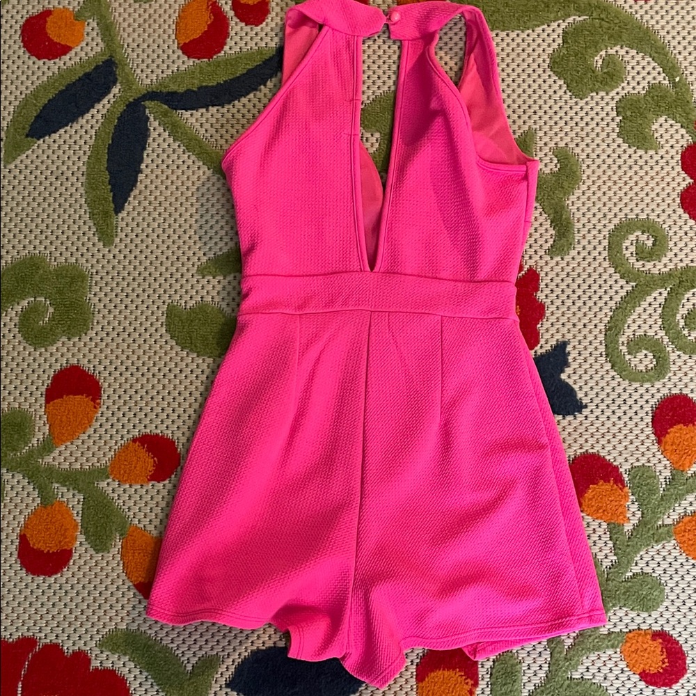 Vibrant Pink Sleeveless Dress - Picture 3 of 5